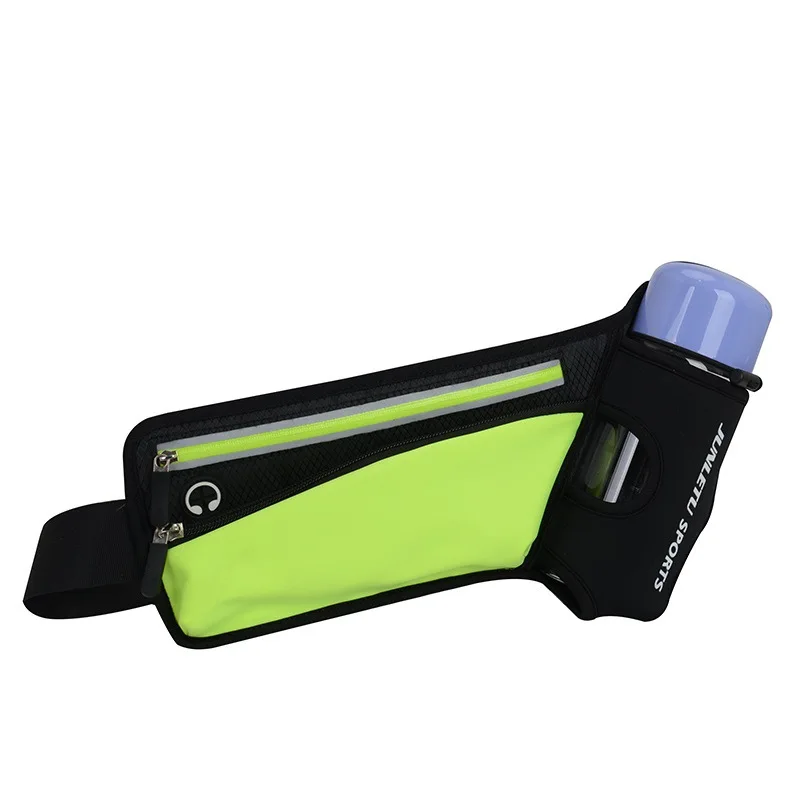 Custom Logo Sport Waist Bag With Luminous Strip and Water Bottle Holder Mobile Phone Funny Pack Fanny Pack Breathable Fanny Pack