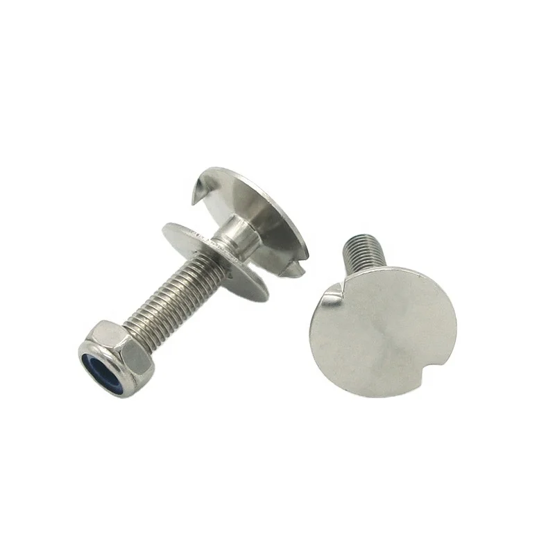 Elevator Bucket Bolt  Din15237 Belt Screw Fanged Elevator Bolt and Nut for Bucket Elevator 2 Point Stainless Steel 304 A2-70