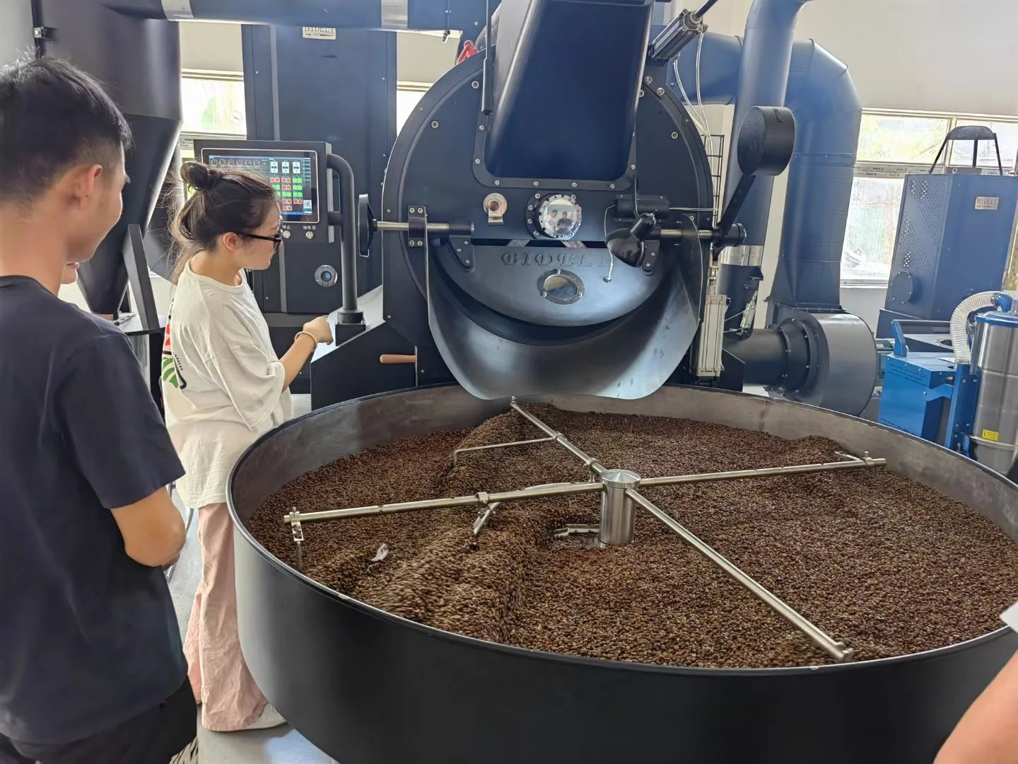 Ethiopian Coffee Roasting Machines 60kg, Peanut Roasting Coffee Roaster Machine full automatic coffee roaster