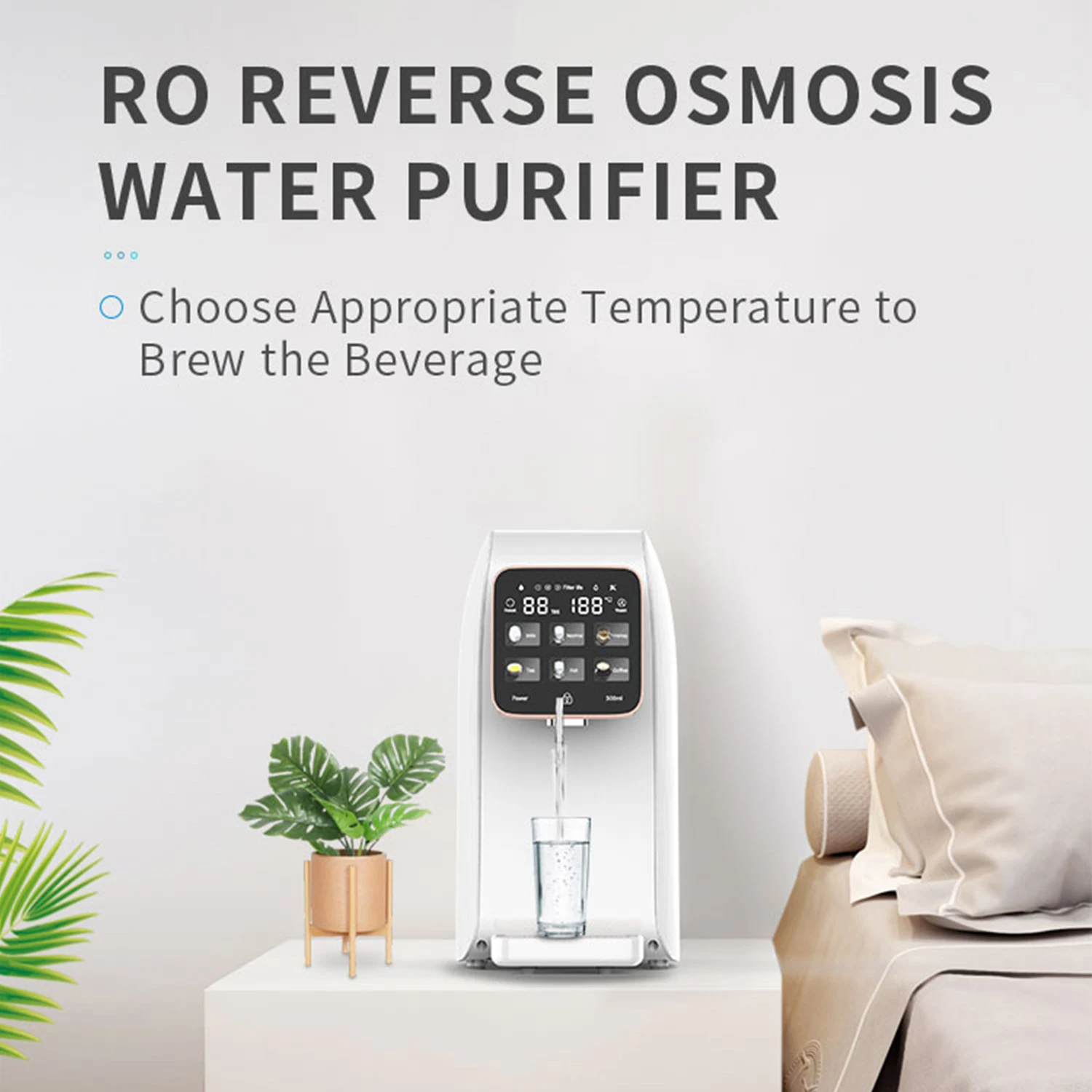 Desktop Reverse Osmosis Water Purifiers Machine Household RO Water Purifier for Home Office apartment