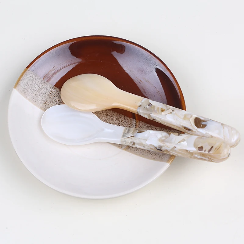 Caviar Spoon for Fancy Wholesale Exquisite Nacre Mother of Pearl 12cm mother of pearl shell caviar
