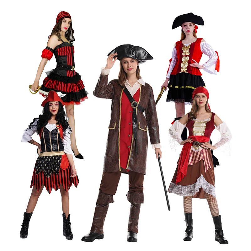 Wholesale Good Quality Halloween Costumes Pirate Cosplay Halloween Jumpsuits Party Costumes