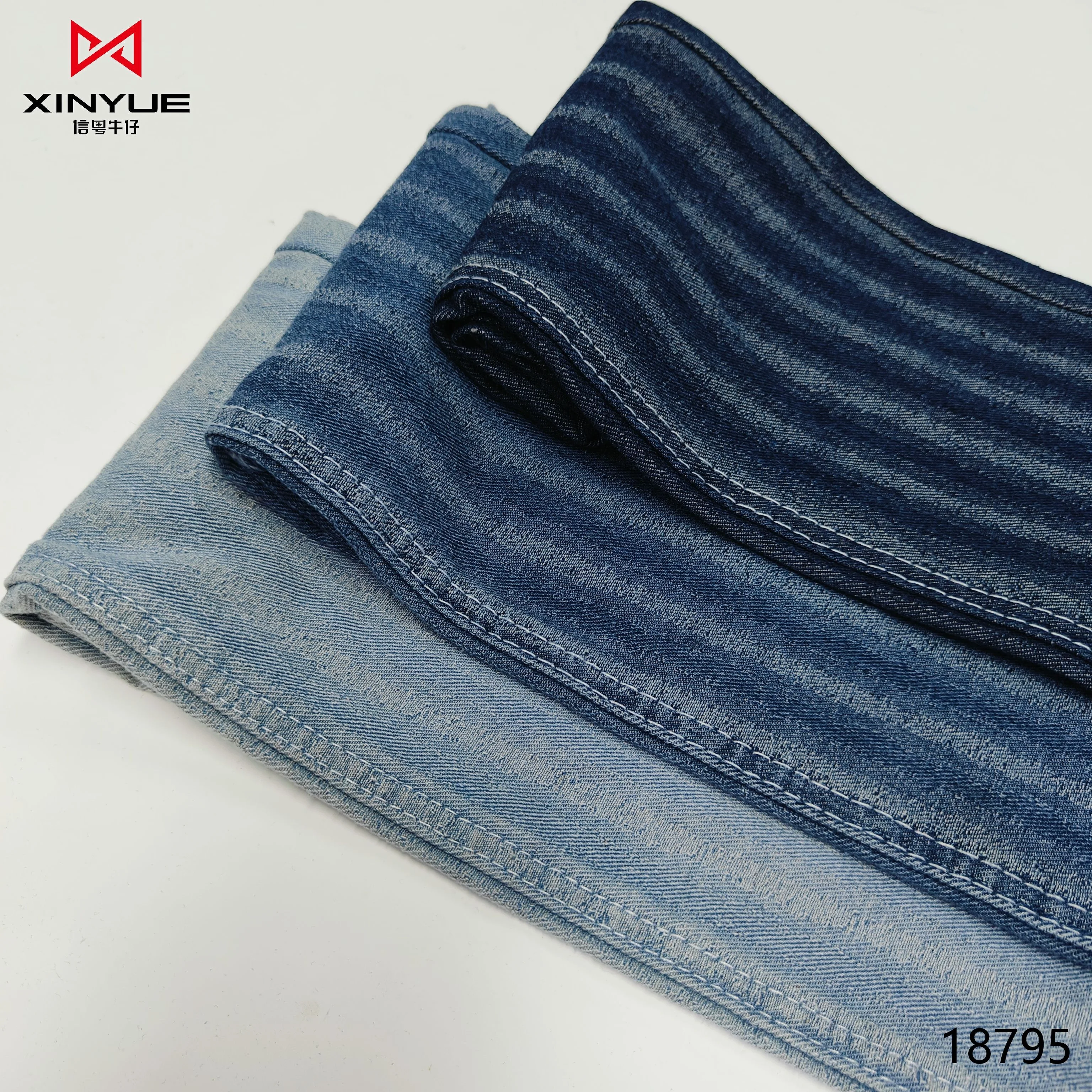 Cotton Poly 9.9 Oz Satin Rolls Of Denim Fabric Turkey Industrial Supplier Cheap Price