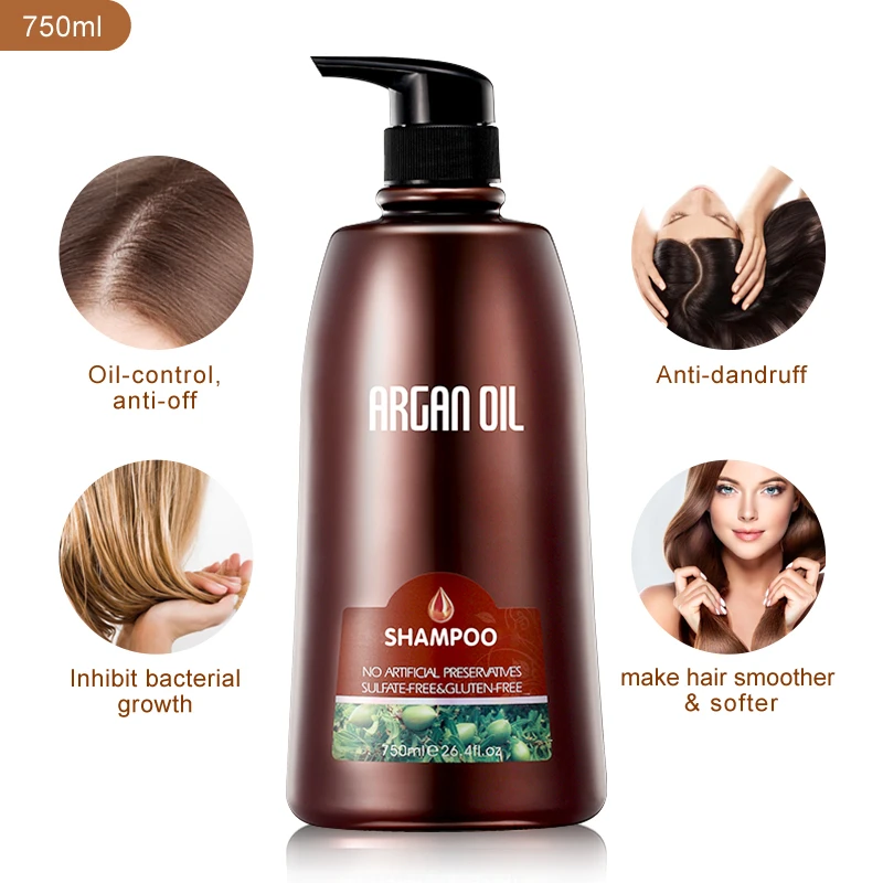 OEM ODM Wholesale Welcomed Hair Care Repairing Anti Dandruff Natural Argan Oil Shampoo and Conditioner