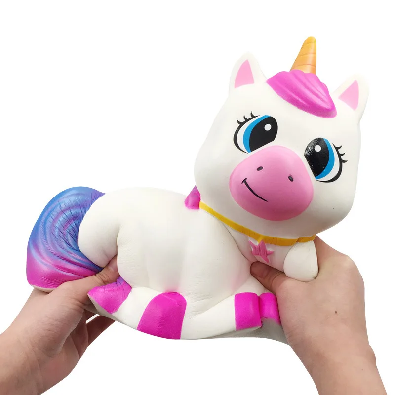 Сжимаемые игрушки в виде единорога, животных, сжимаемые игрушки большого размера из полиуретановой пены, антистрессовые игрушки