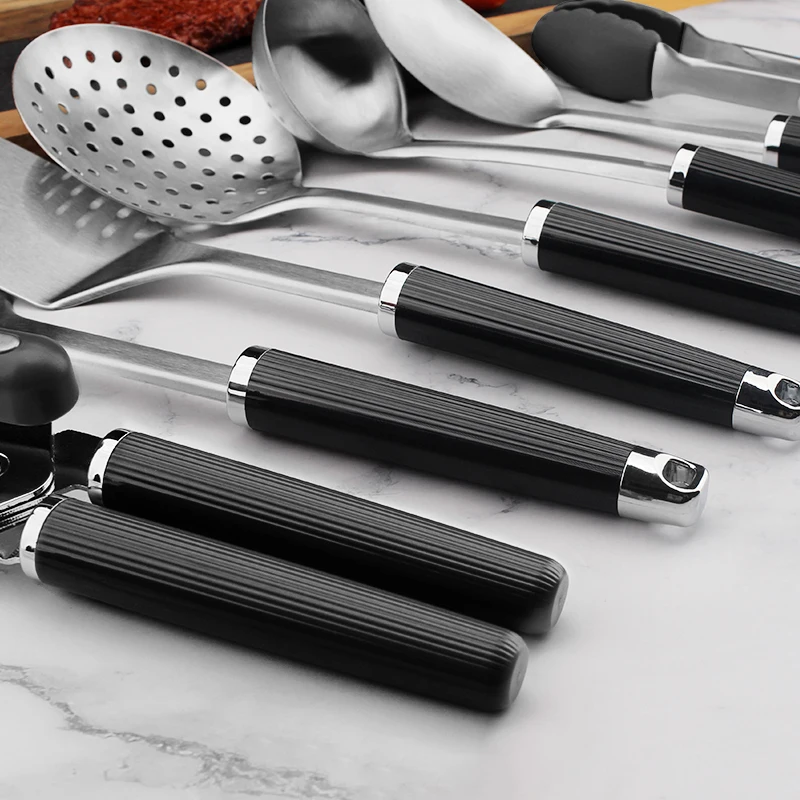 304 Stainless Steel Kitchen Utensils Ladle Cooking Utensils With Anti-slip Handle