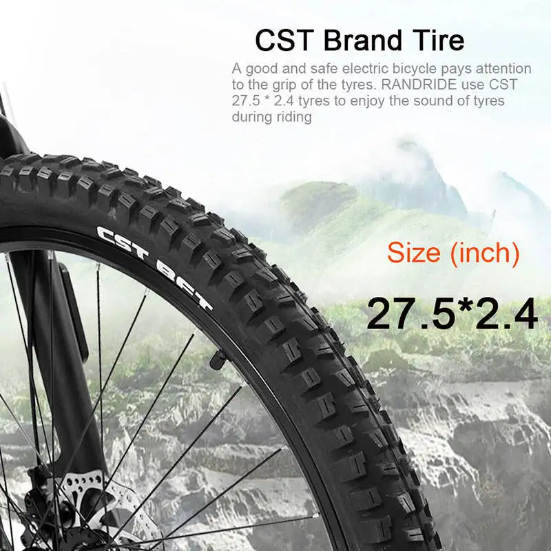 27.5 Inch Electric Mountain Bike 21 Speed Rear Hub Motor Electric Bike