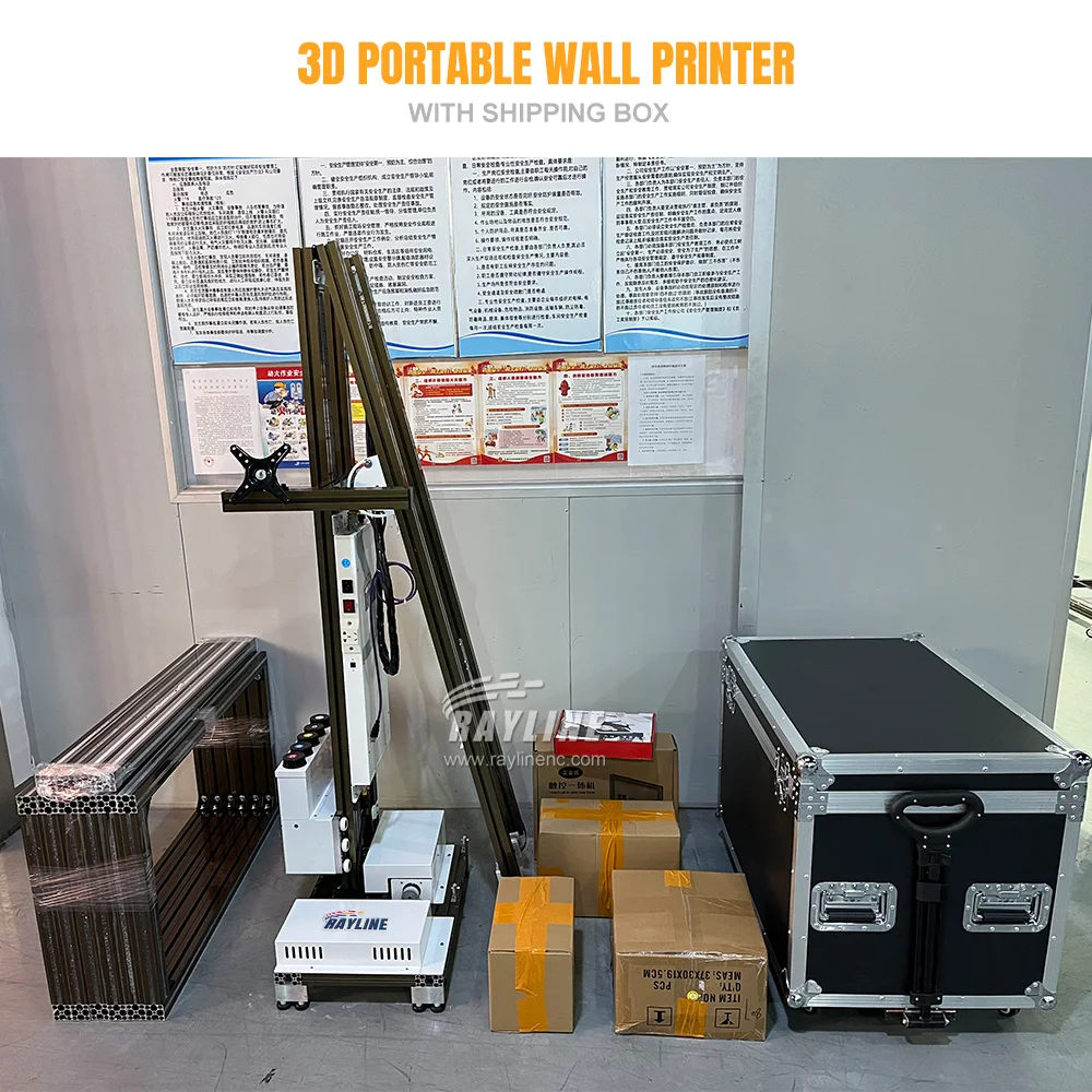 High-Speed 5D 6D UV Wall Printer Printing Machine Light weight Wall Drawing Machine Glass Tiles Wall Building Decor wand drucker
