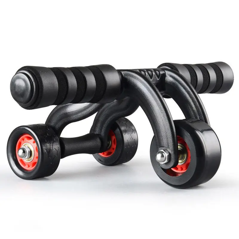 Three Wheels Abdominal Wheel Roller Home Workout Multifunctional Fitness Muscle Trainer Exercise Gym Equipment