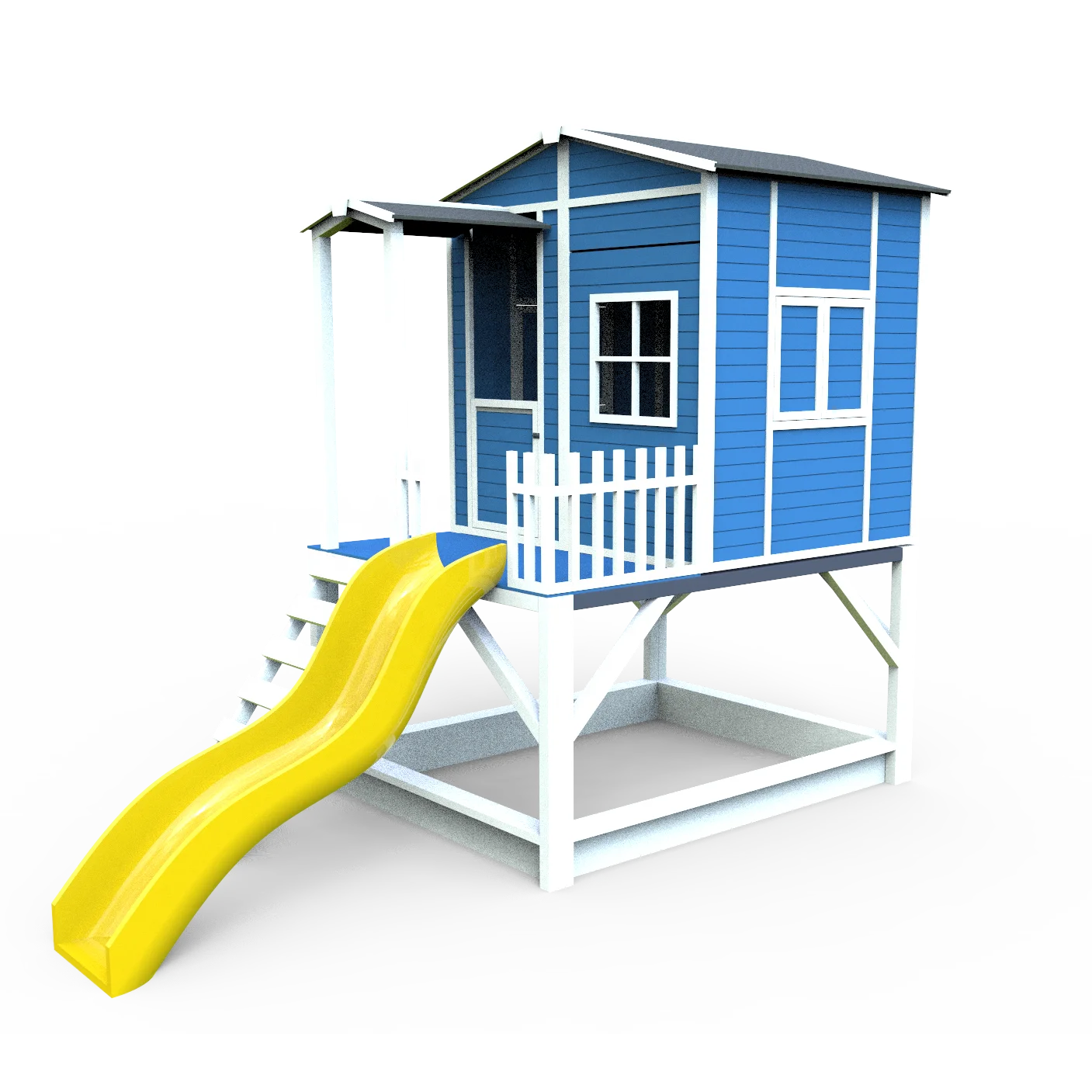 Wooden Wendy House Floor Tierra Factory DIY Multicolor Playhouses Wooden Children Cubby House FIR Wood Powder Coated