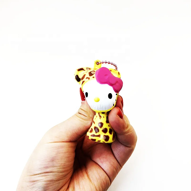 
Wholesale sanrio PU squeeze foam soft stress relief cat animal squishies mini squishy toys. 