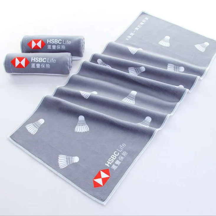 Small MOQ 100% Polyester Microfiber Sports Slogan with Logo Custom Rally Towel