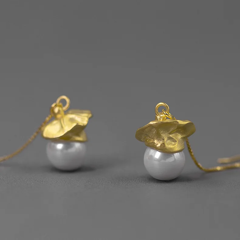 
925 Sterling Silver Desinger Earrings Popular Brands Hat Funny Earrings Pearl Jewelry Set 