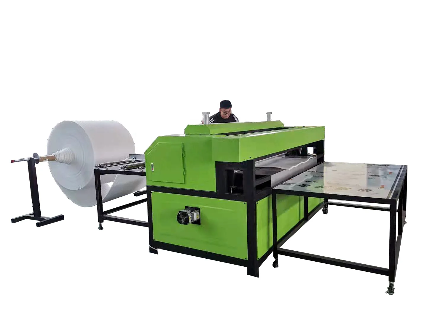 auto epe foam board sheet mat cross cut cutting machine
