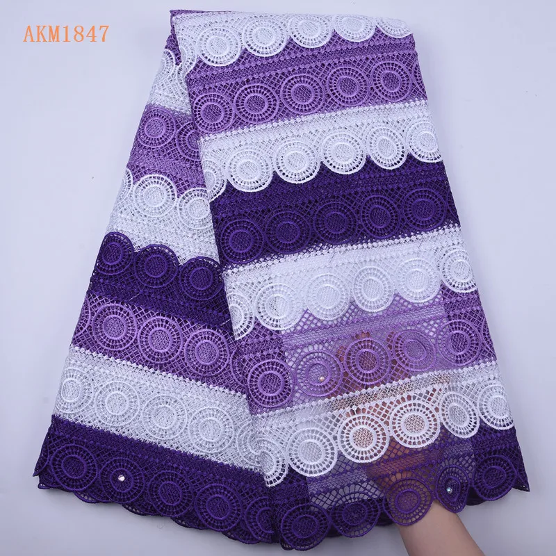 African Cord Lace Fabric Hot Sell New Arrival Nigeria Cord Lace Guipure Lace Fabrics High Quality For Women Cloth 1847