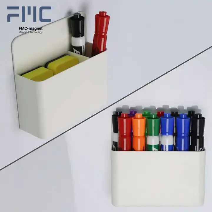 Elevate Your Teaching Approach Class-Leading Magnetic Pen Holder Dependable Plastic Storage Perfect for Whiteboard Tutors