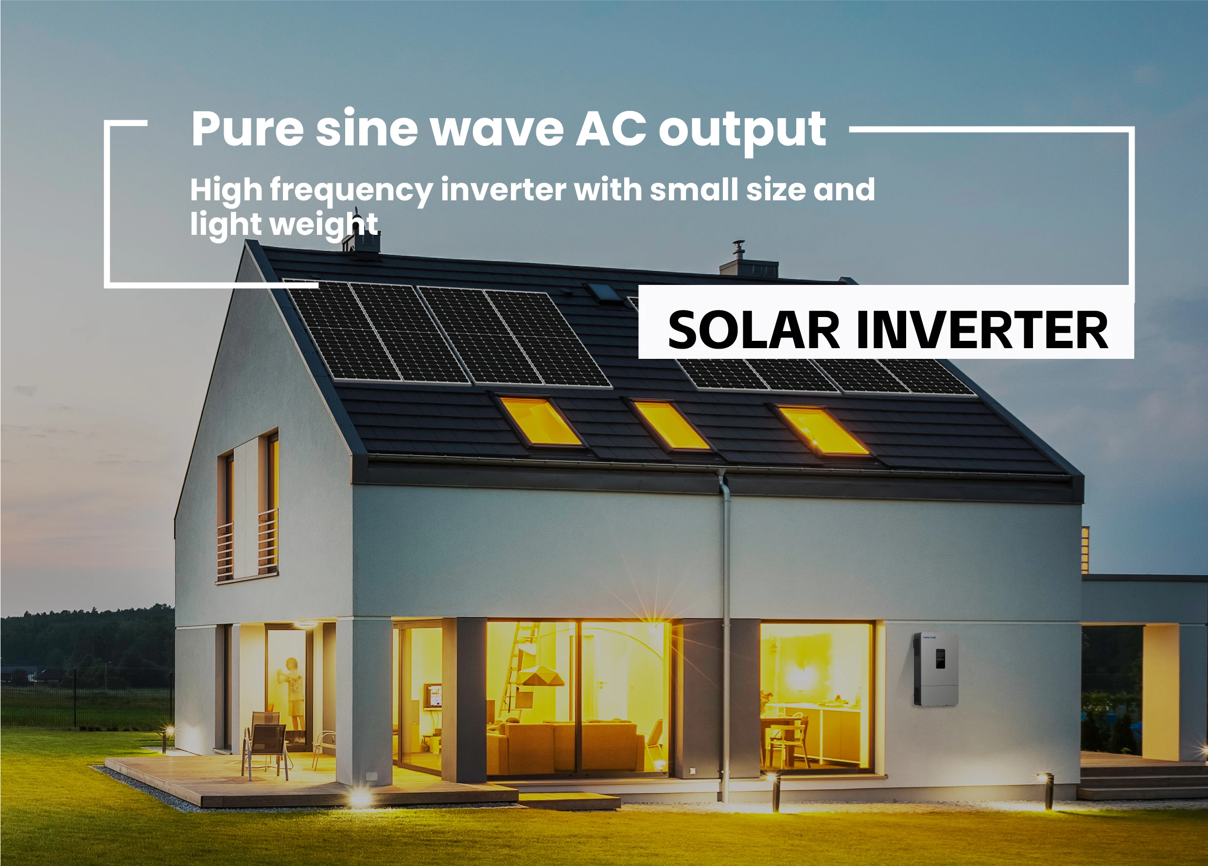 Hot Selling Off Grid Solar Energy System 6kw Solar Inverter multifunctional solar inverter,integrated with a MPPT solar charger