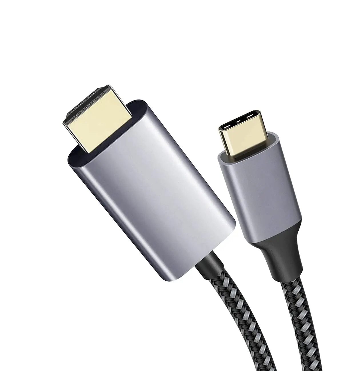 USB C to HDMI Cable 4K 6FT Braided Type-C to HDMI Cord Thunderbolt 3/4 Compatible for MacBook Pro/Air, iMac, iPad Pro, Galaxy S8