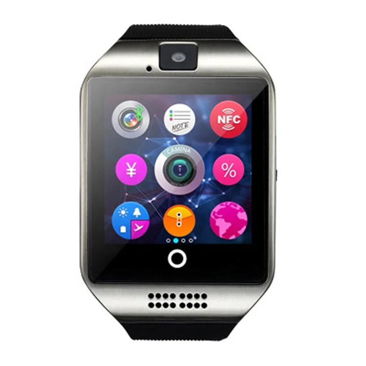 
Q18 Smart Watch with Camera Support TF and SIM Card SMS Call Phone Smartwatch 