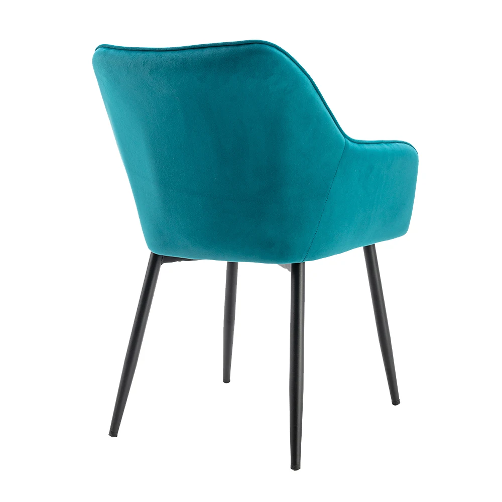 Upholstered armchair flannelette leisure chair blue hotel accent chairs