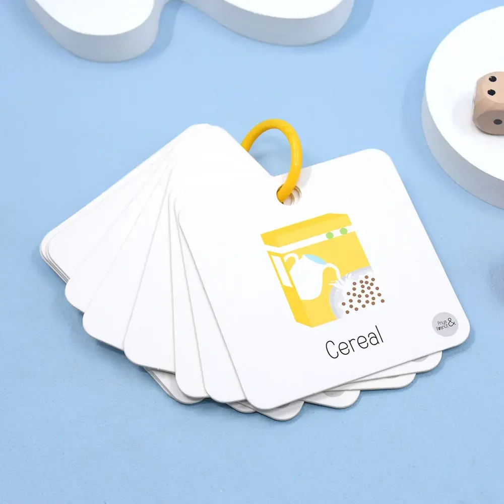 Children Baby Learning English Flash Cards Pocket Educational Learning Toys Word Table Game Card for Kids Learning