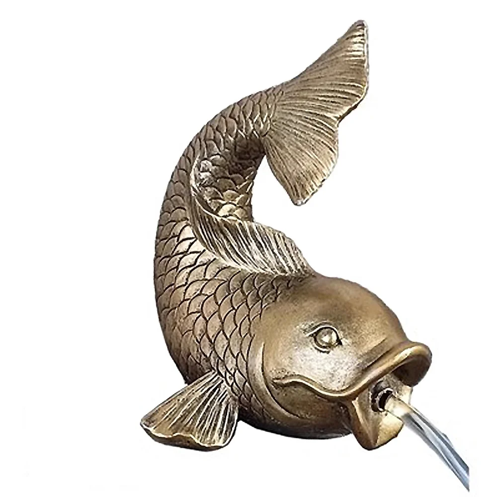 Garden Fountain Dragon Statue Resin Spouting Water Dragon Sculpture Weather Resistant Water Spray Dragon Statue