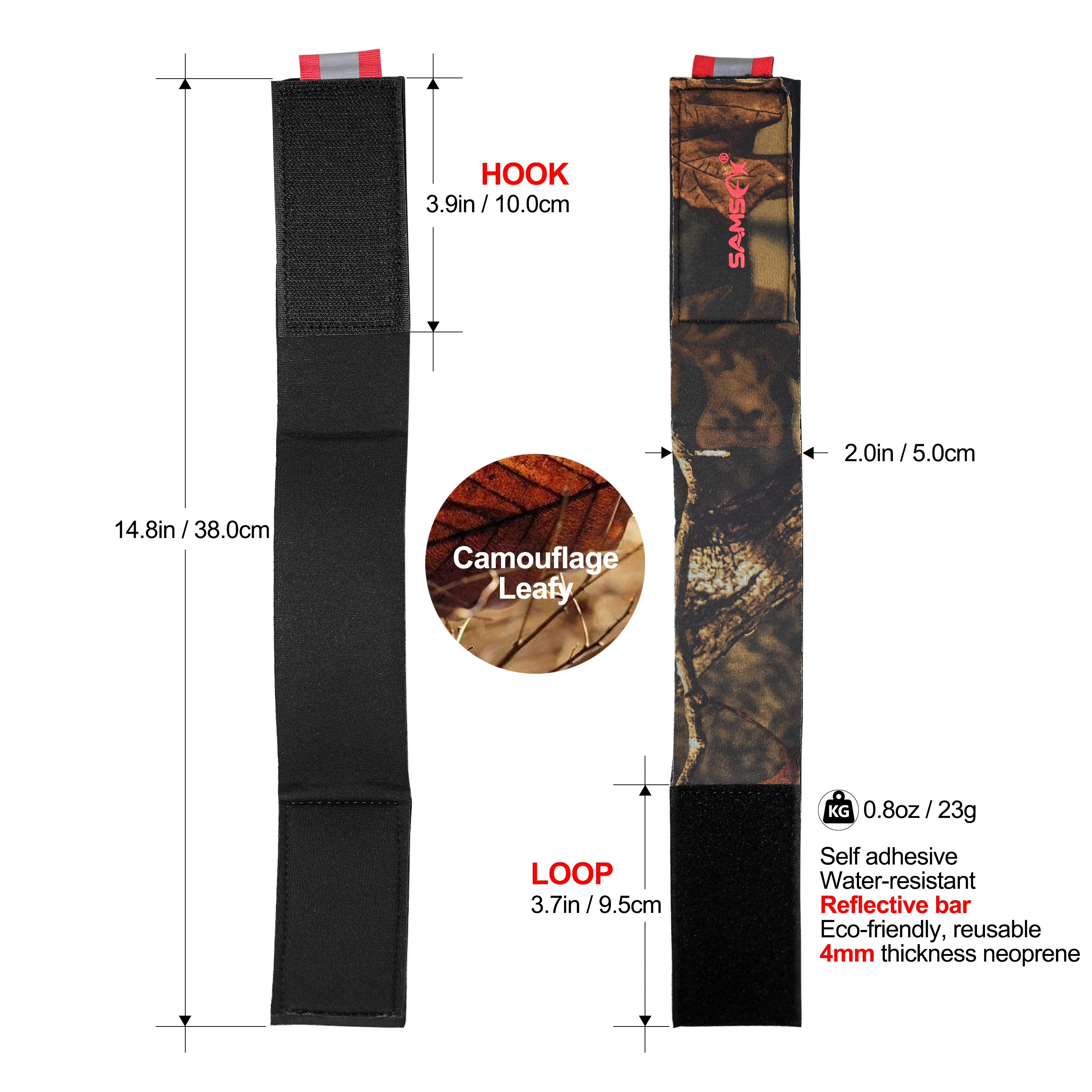 SAMSFX Neoprene Ankle Pant Garters Reusable Straps 2 inch Wide for Fly Fishing Waders Riding 1Pair