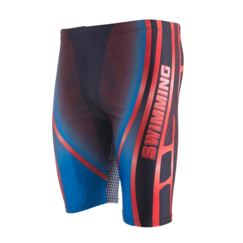 Men Swimwear Quick Dry Swimming Trunks Breathable Swimsuit Print Boxer Briefs Bathing Suit Surf Board Wear Summer Pro