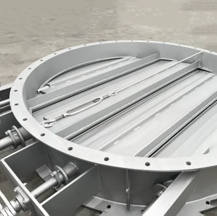 High quality and performance circular pneumatic louver valve for ventilation and dust removal