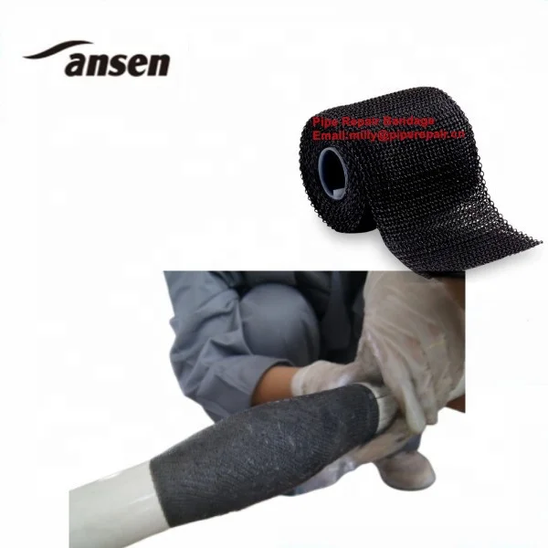 Leaking Water Pipe Repair-Fiberglass Tape Water- Activated Polyurethane Resin Pipe Repair Bandage
