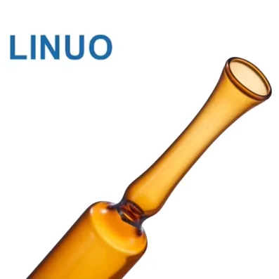 Linuo Factory sale vitamin c collagen glass ampoule for face Anti aging Brightening skin care Hyaluronic Acid serum