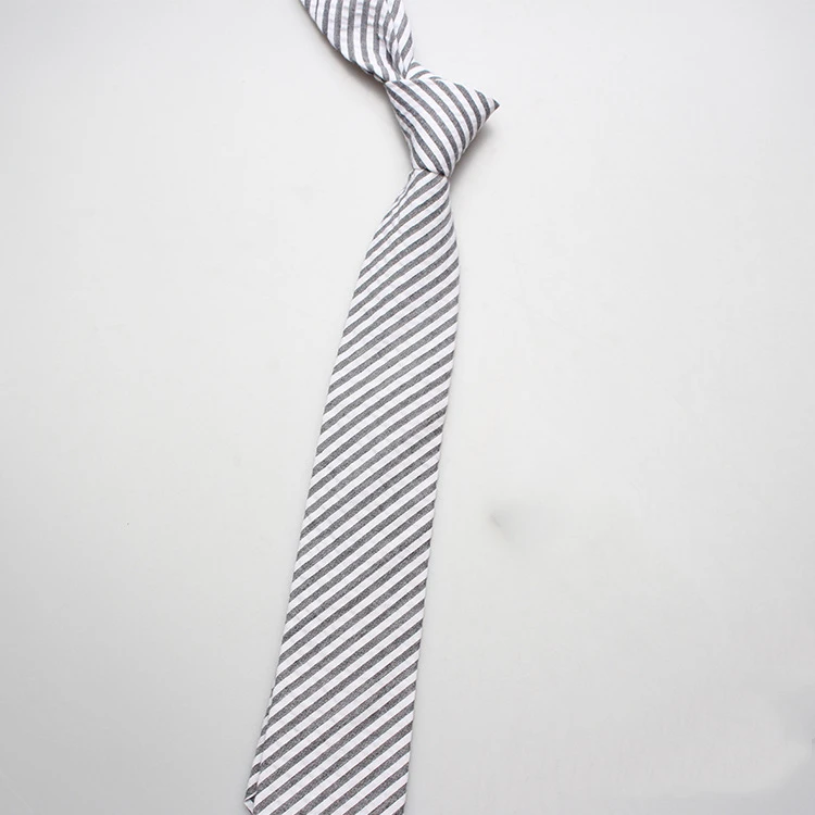 brand new men casual cotton neckties stripe ties for wholesale