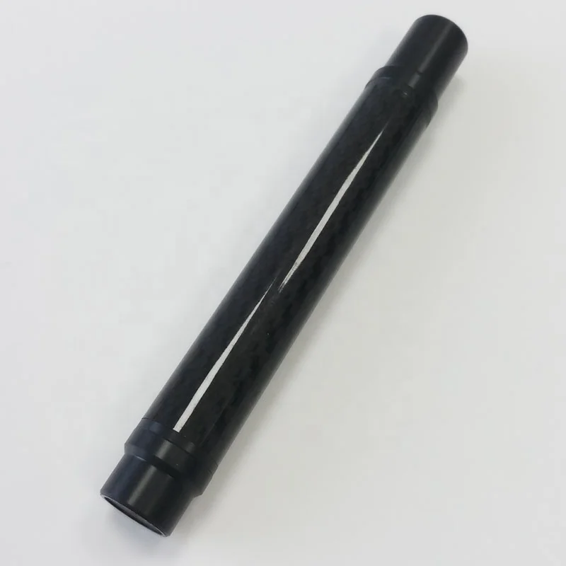 Jassinry latest Carbon Pool middle cue extensions for Uni-lock cues 12cm Billiard cue extenders to connect butt and shaft