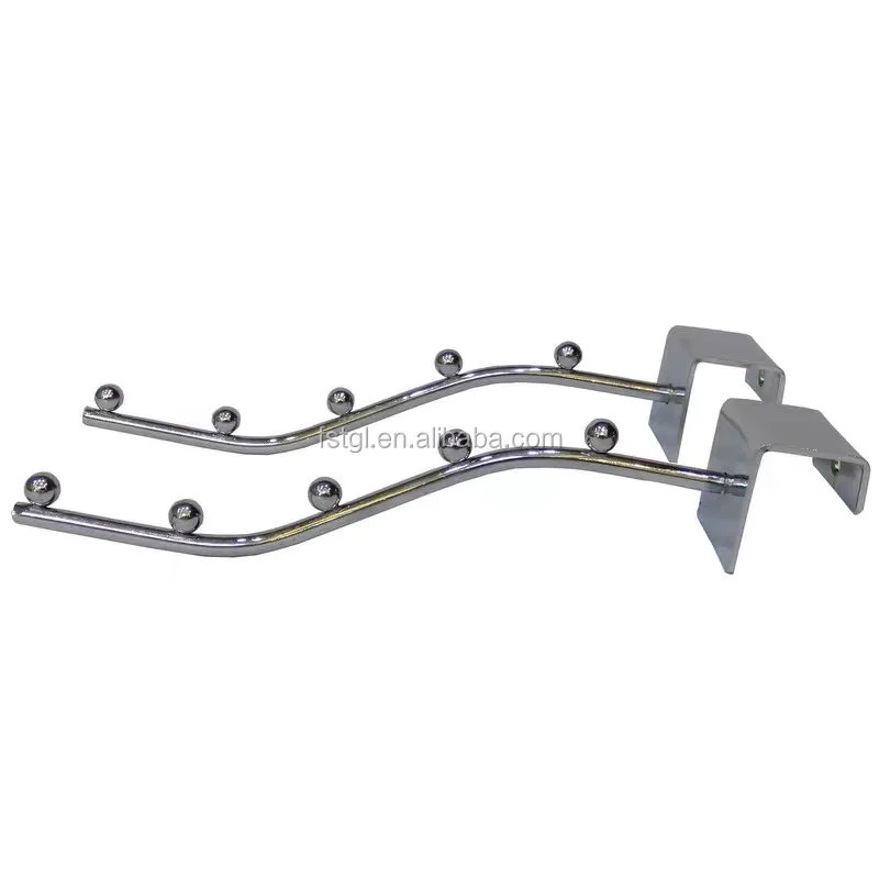 TGL grid panel metal wire display rack customized size clothes hanging wall hook pegboard slat wall hooks wire hook