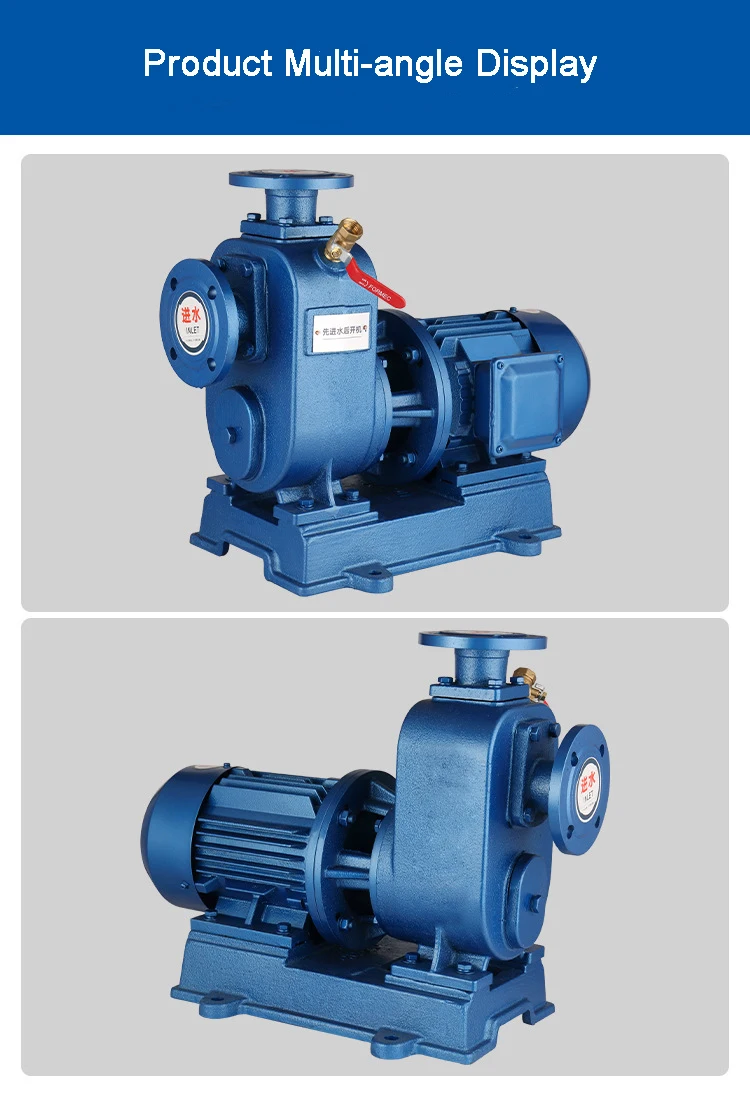 50ZW10-20-2.2 Pompa Lumpur 3 HP Electric 2.2 Kw Motor Self-Priming Horizontal Sewage Water Pump