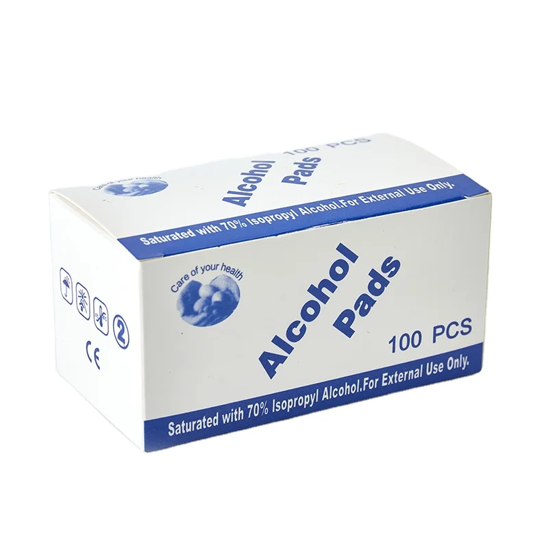 Factory Sale Alcohol Pads 6*3 Wipes Cleaning for Screen Lens Mobile Phone