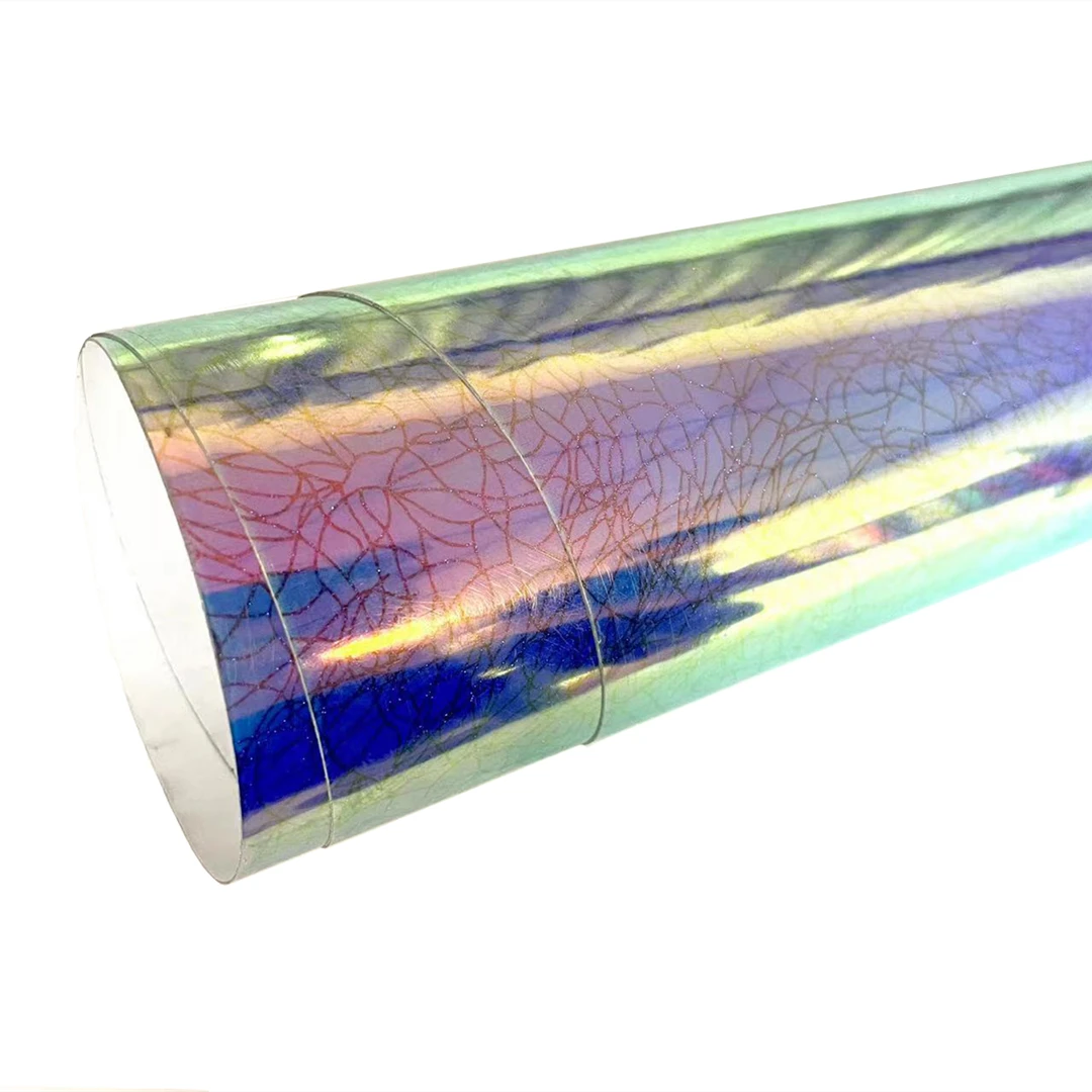 Wholesale  Heat Transfer Vinyl,  TPU holographic shining powder , htv for clothing, bags or shoes