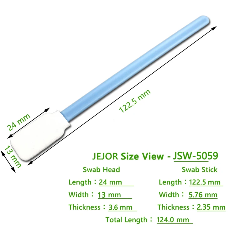 Printer Head Industrial Cleaning 50pcs Dust Free Square Rectangle Polyester Cleanroom  Swab