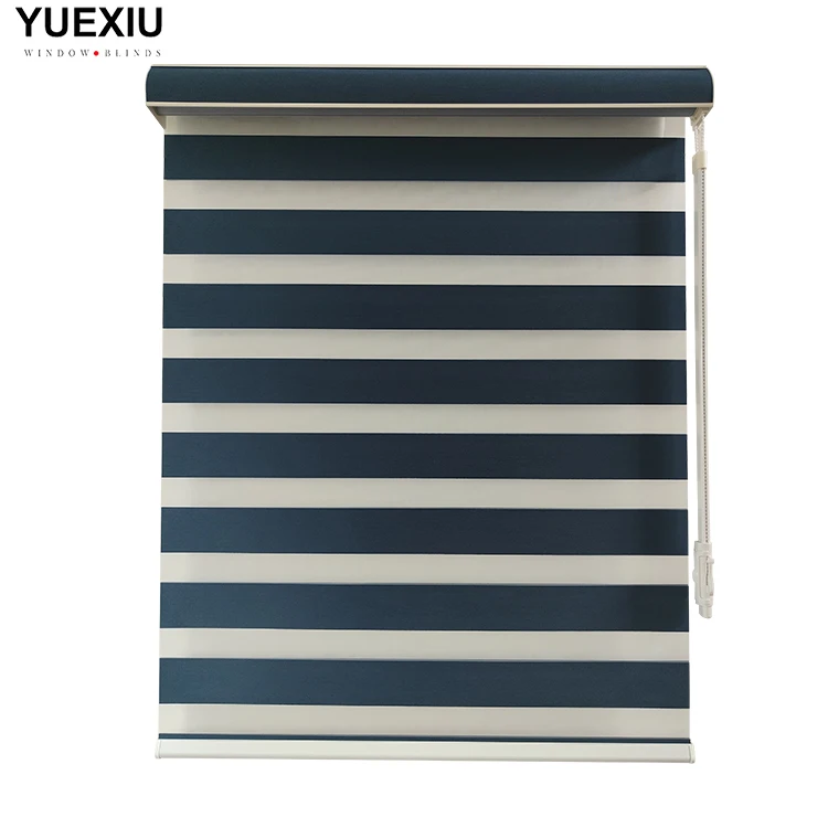 Factory price new design pulling lever window blinds wand system zebra blinds shade cordless