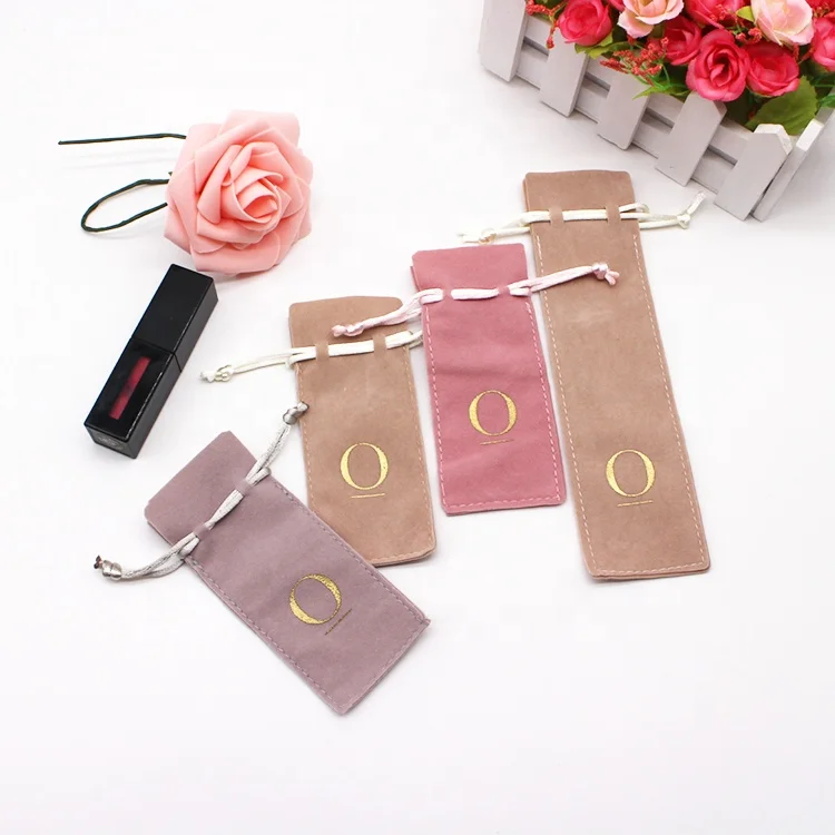 
Customized satin lining drawstring pouch velvet Perfume bottle Bags 