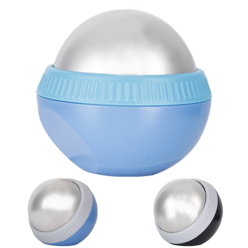 Cold therapyStainless Steel Ice Massage Ball neck foot Muscle Wellness Relax Custom Logo Massage Ball Multipurpose Rolling ball