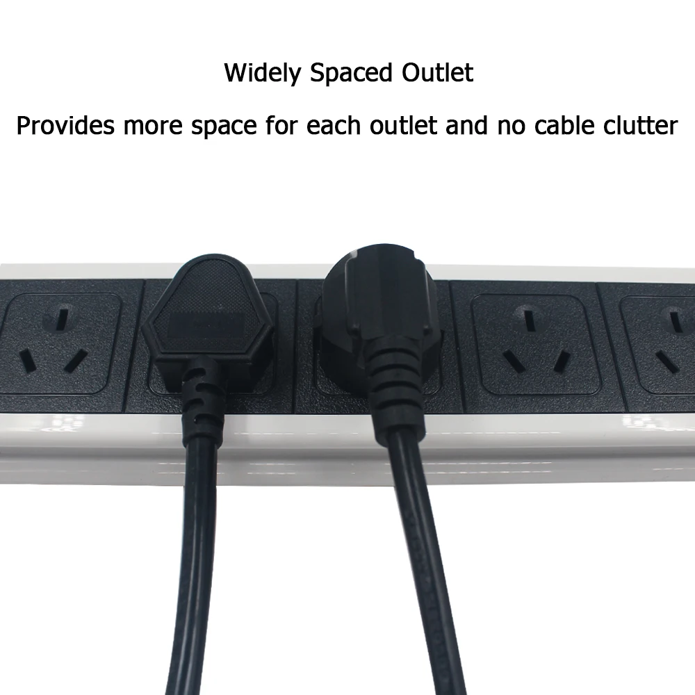 
8 Gang Switched Extension Leads Power Strip Multi Outlets Extension Socket 1.8m Power Cable Cord 