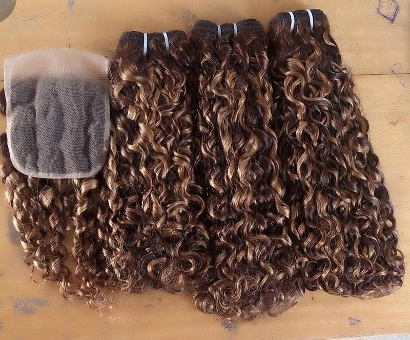wholesale 13A SDD pixie curl hair bundle super double drawn funmi one donor virgin cuticle aligned human hair extension