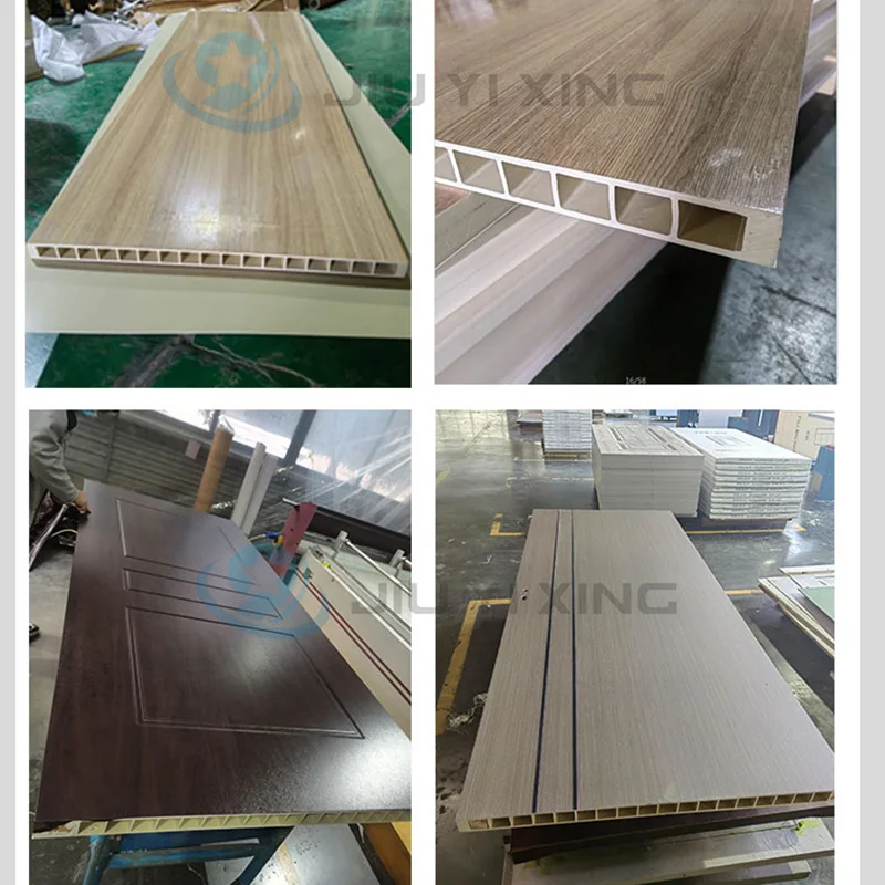 Jiuyixing Factory Full WPC Door Flame Retardant Material Good Quality Indoor Flush WPC Door Design In Toilet