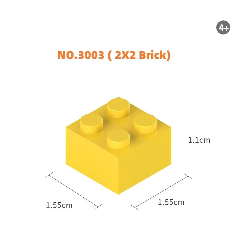 NO.3003 DIY Building Blocks Thick Figures Bricks 2x2 Dots Educational Creative  Plastic Toys