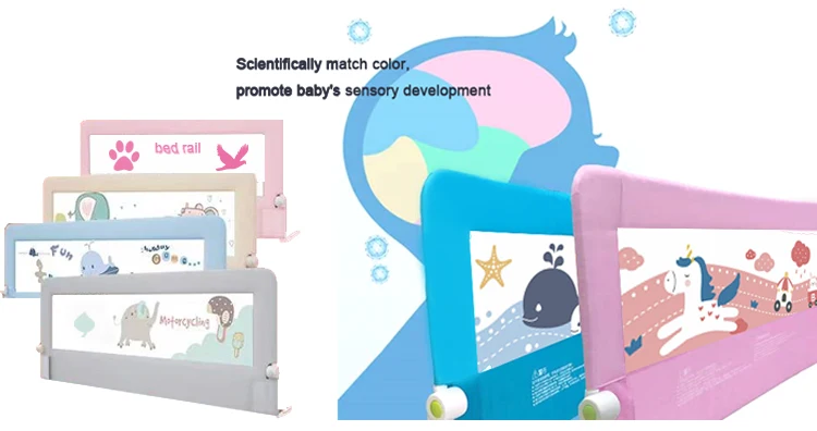 Foldable Fence Playpen Crib Safety Railing Bumper Fence Children Baby Barrier Baby Safety Bed Rail