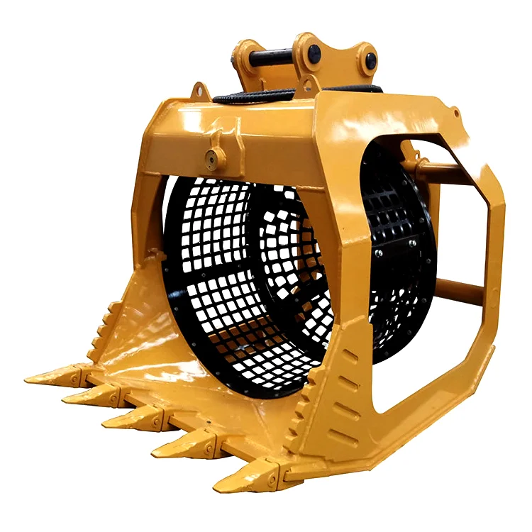 Excavator accessories Komatsu Excavator PC200/PC250/PC300 /PC400 bucket Hydraulic Rotary Screening bucket