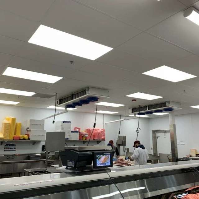 2X2 2X4 LED panel lights are referred to as LED troffer fit into the recessed t-bar ceiling grids found in most office fit-outs