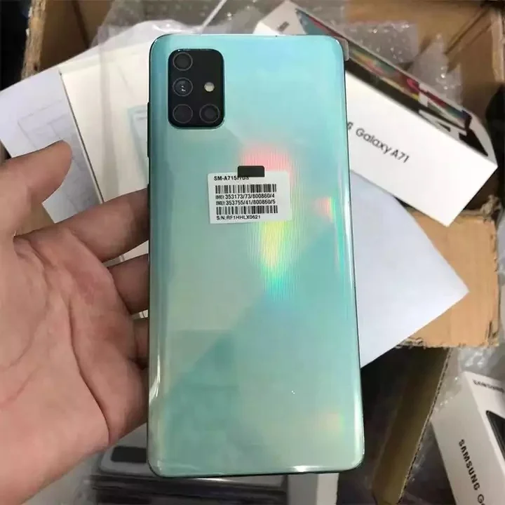 Original 99% New For Samsung Galaxy A71 5G 6GB RAM 128GB ROM 64MP Unlocked used cellphones android smartphone