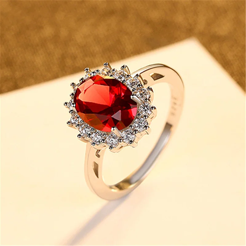 Fine Jewelry 925 Sterling Silver Cubic Zirconia Blue crystal Sapphire Stone Pendant Gemstone Ring